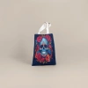 Colorful skull pattern canvas bag, daily storage shopping bag, large-capacity student schoolbag details Picture